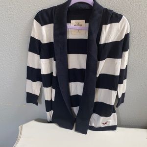 Hollister quarter sleeve striped cardigan Sz. M